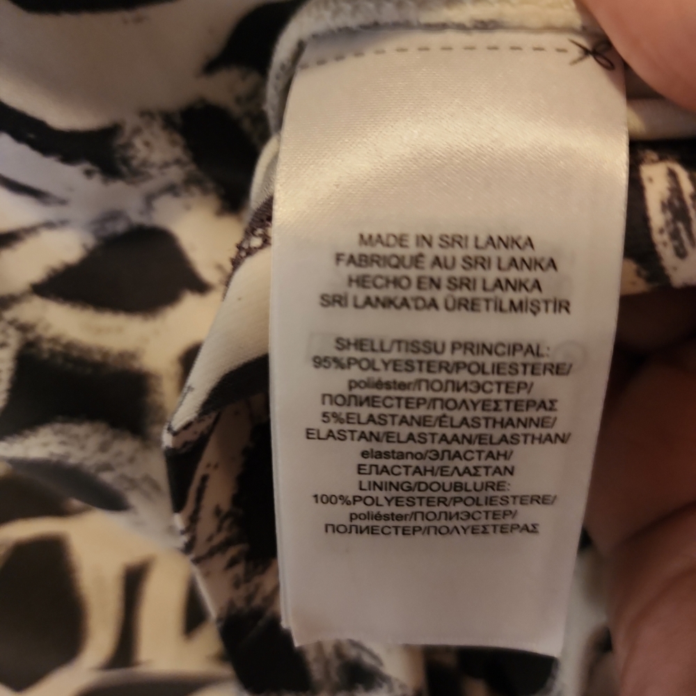 Geen tag Lauren Ralph Lauren lined, boat neck, sleevless gay n white Dress 10 - Picture 4 of 6